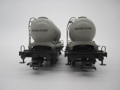 Märklin H0 - 48942 - Setje van 2 containerdraagwagens "Von haus zu haus" van de DB