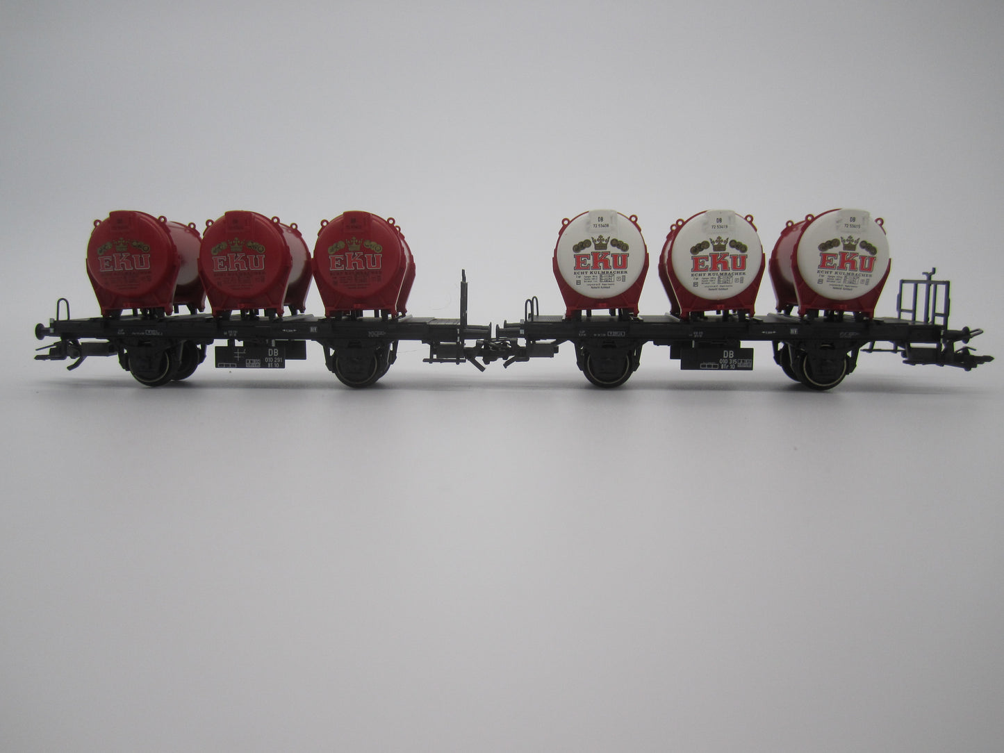 Märklin H0 - 48941 - Setje van 2 containerdraagwagens "Eku" van de DB