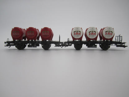 Märklin H0 - 48941 - Setje van 2 containerdraagwagens "Eku" van de DB