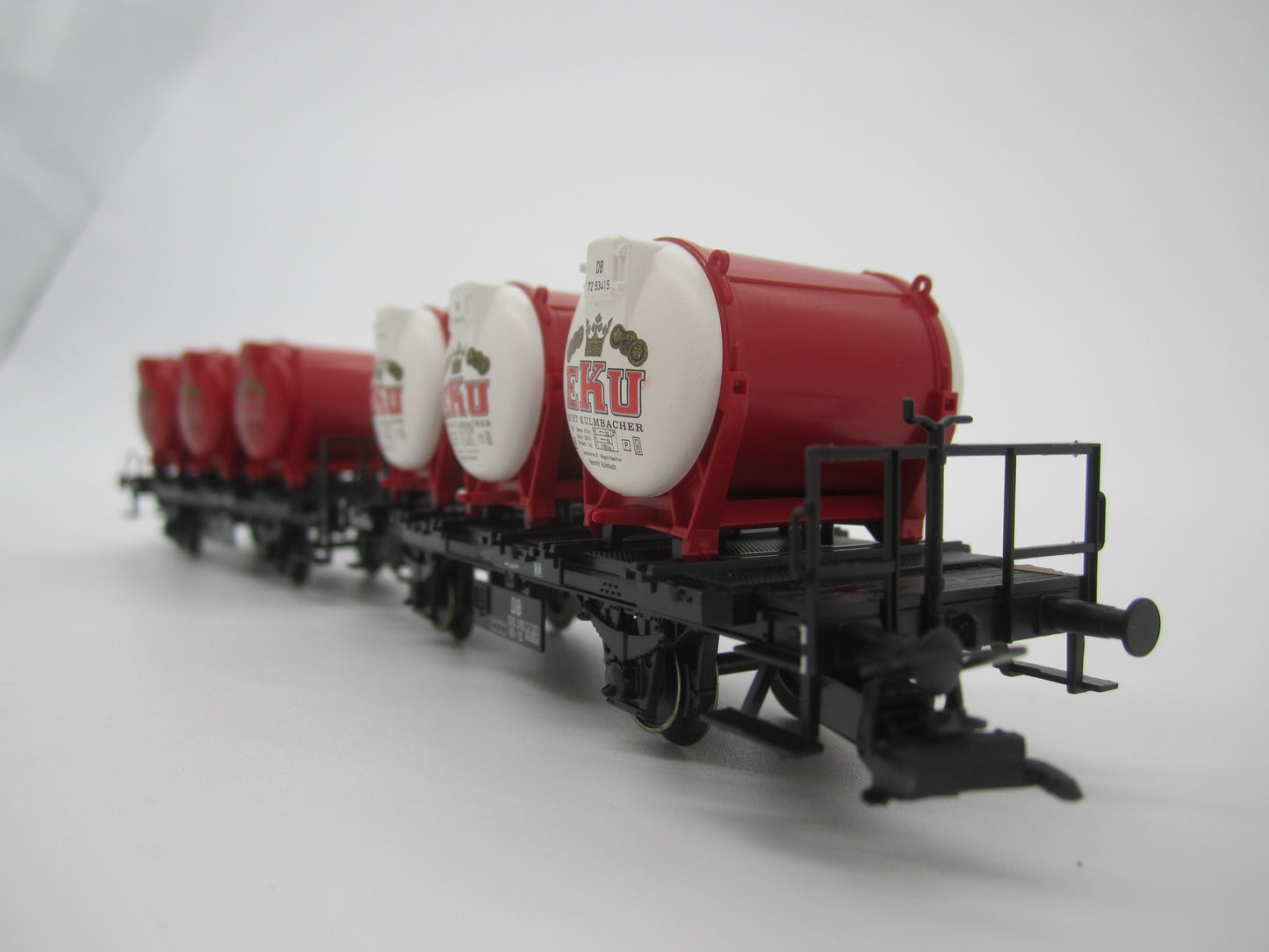 Märklin H0 - 48941 - Setje van 2 containerdraagwagens "Eku" van de DB
