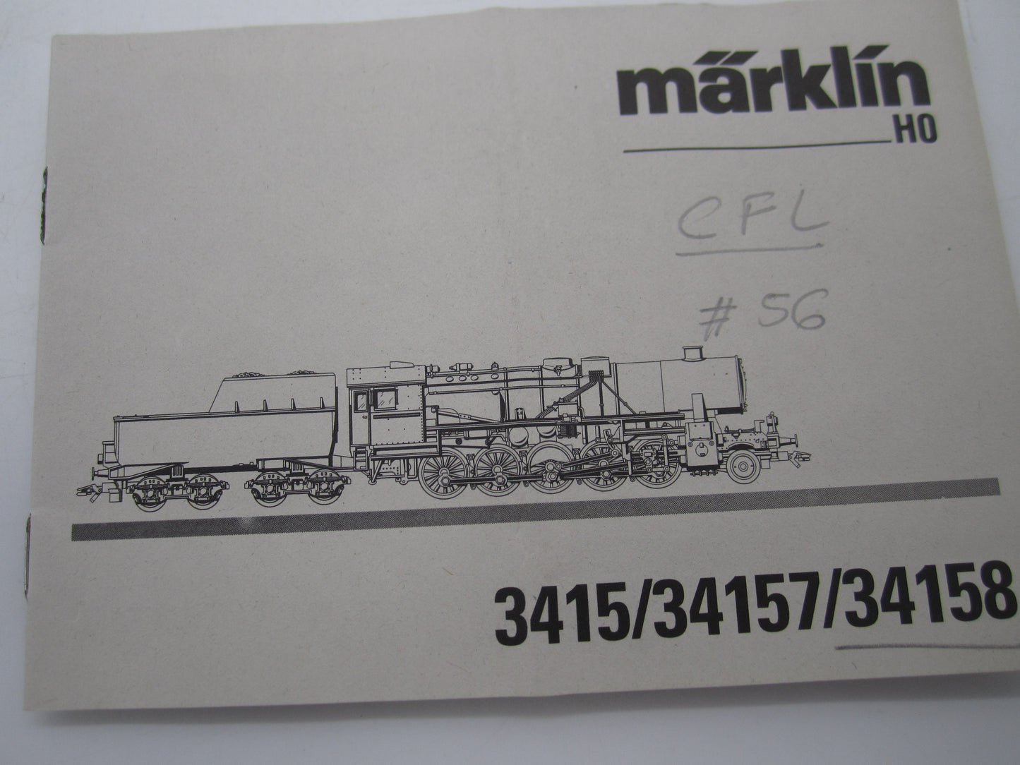 Märklin H0 - 34158 - Stoomloc met tender, Serie 56 van de CFL - Digitaal