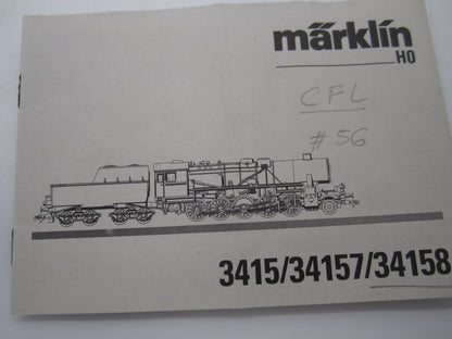 Märklin H0 - 34158 - Stoomloc met tender, Serie 56 van de CFL - Digitaal