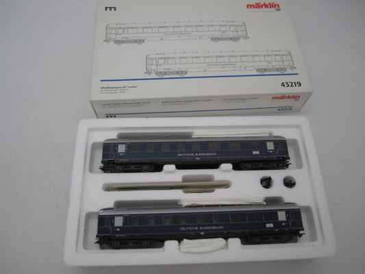 Märklin H0 - 43219 - Set van twee sneltreinrijtuigen "Loreley" van de DB