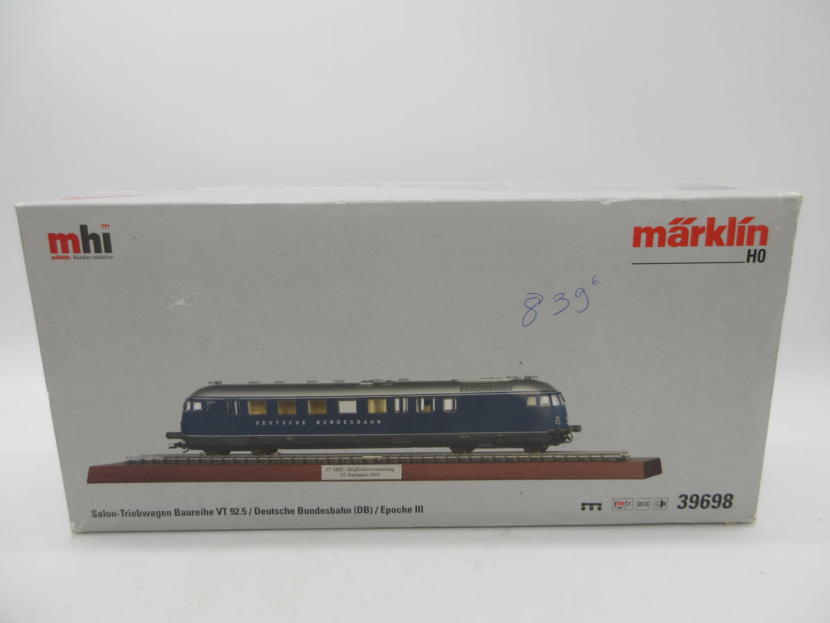Märklin H0 - 39698 - Dieseltreinstel, VT 92.5 van de DB - MFX+/Sound