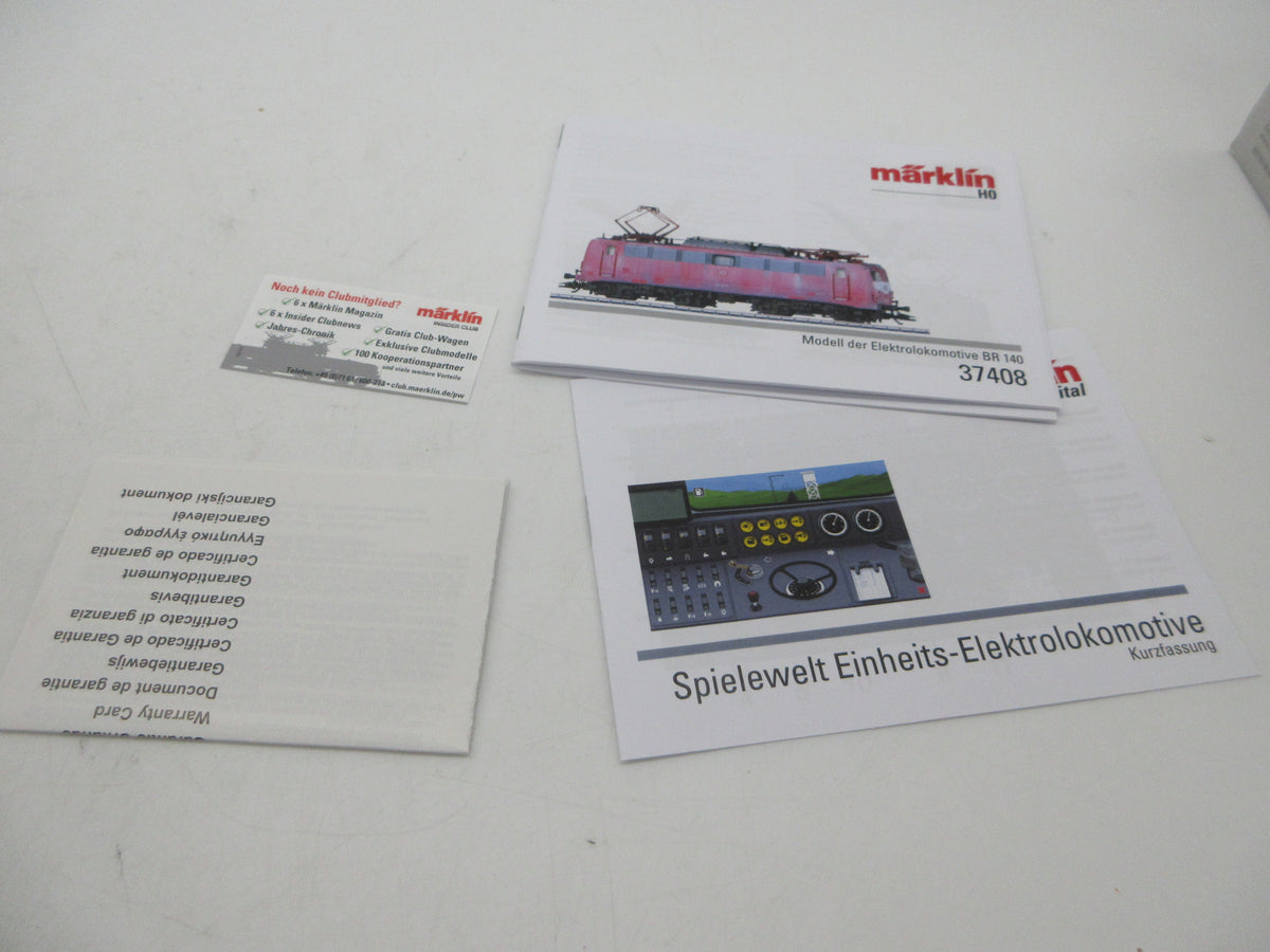 Märklin H0 - 37408 - E-loc, BR 140 "geweatherd" van de DB - MFX+/Sound