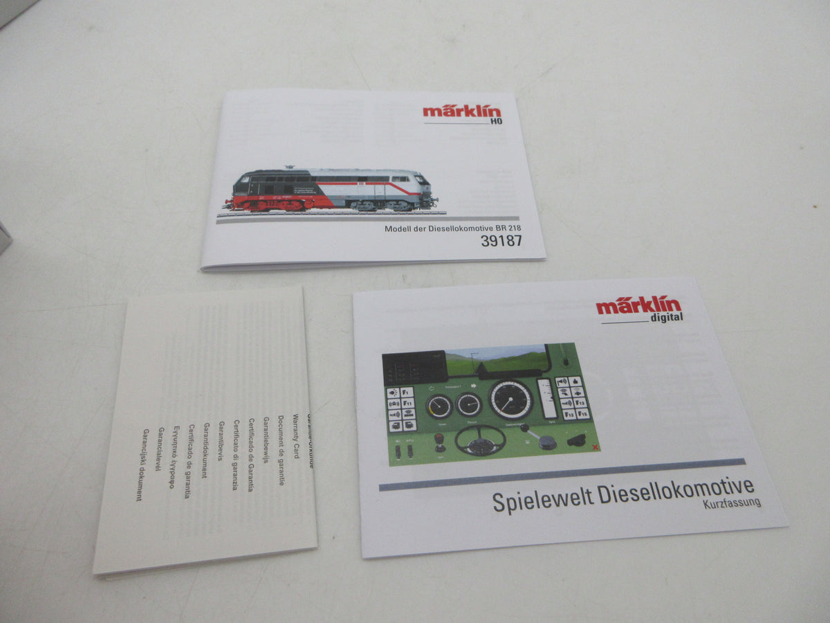 Märklin H0 - 39187 - Dieselloc, BR 218 van de DB - MFX+/Sound