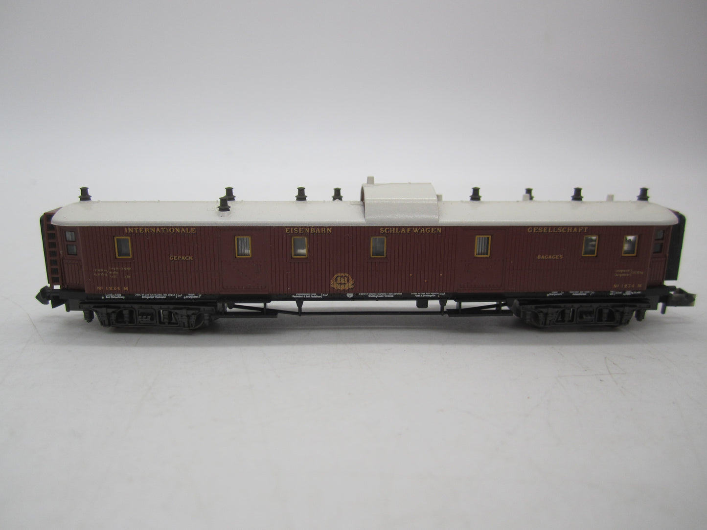 Minitrix N - 51 3182 00 - Bagagerijtuig Oriënt Express van de CIWL, met verlichting