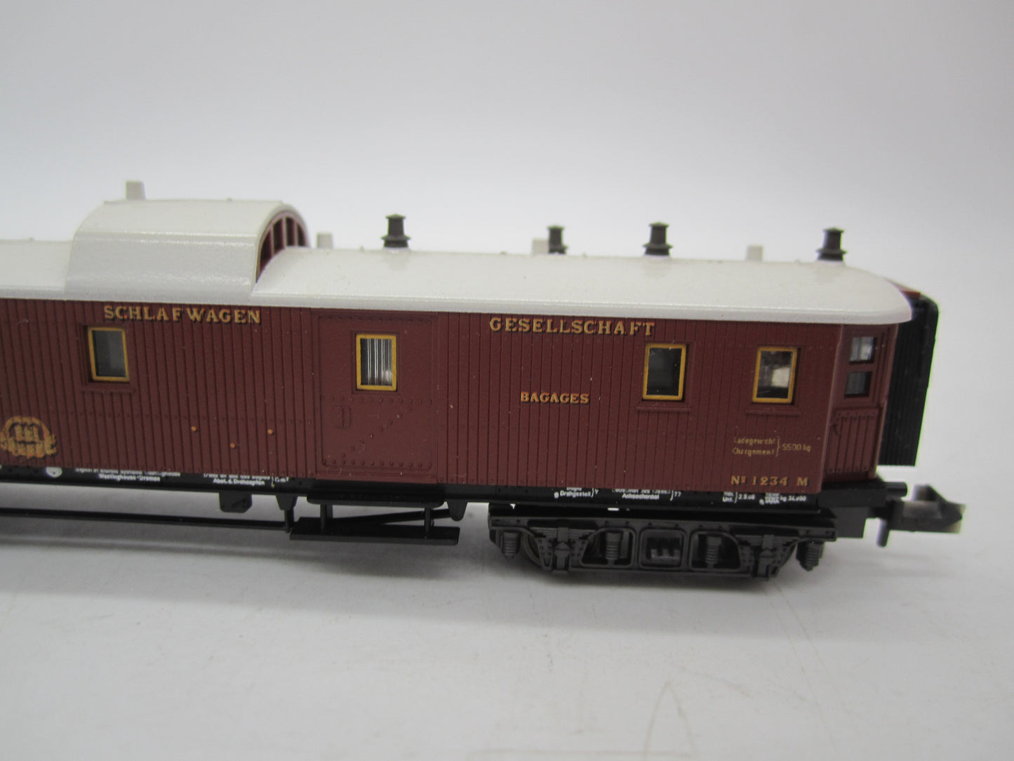 Minitrix N - 51 3182 00 - Bagagerijtuig Oriënt Express van de CIWL, met verlichting