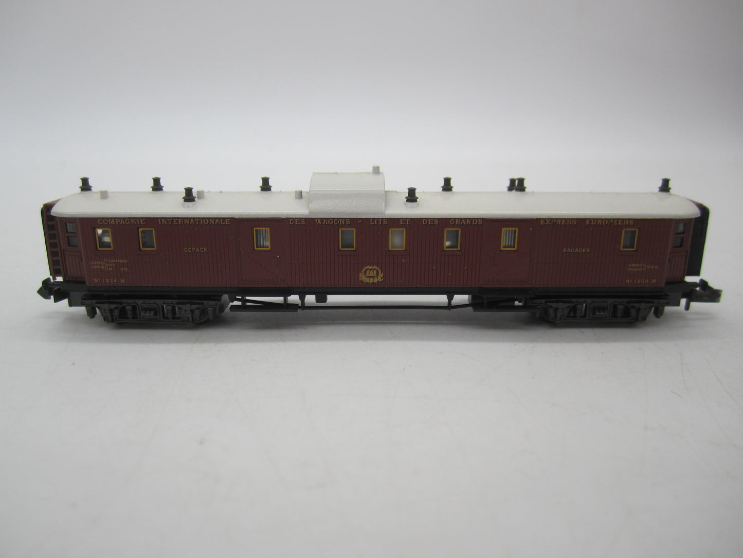 Minitrix N - 51 3182 00 - Bagagerijtuig Oriënt Express van de CIWL, met verlichting