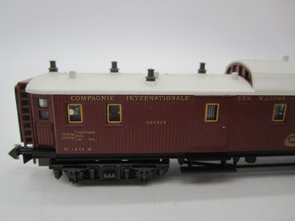 Minitrix N - 51 3182 00 - Bagagerijtuig Oriënt Express van de CIWL, met verlichting