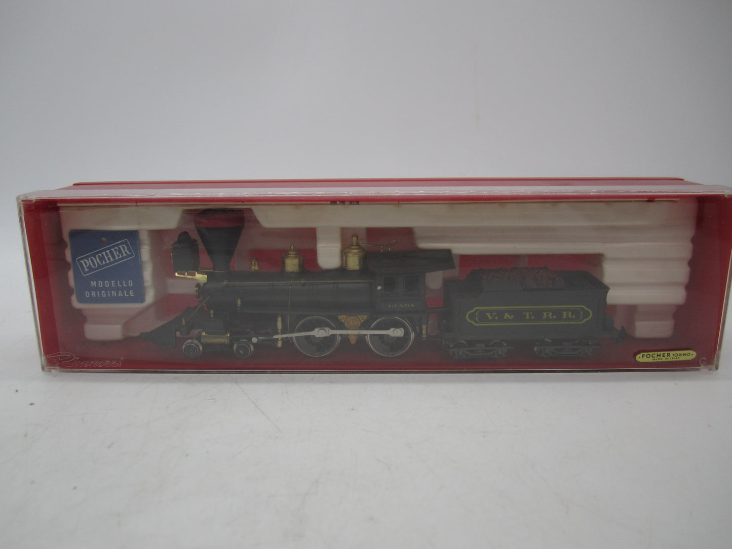 Pocher H0 - 802/2/PO - Stoomloc met tender "Genoa" van de V. & T.R.R.