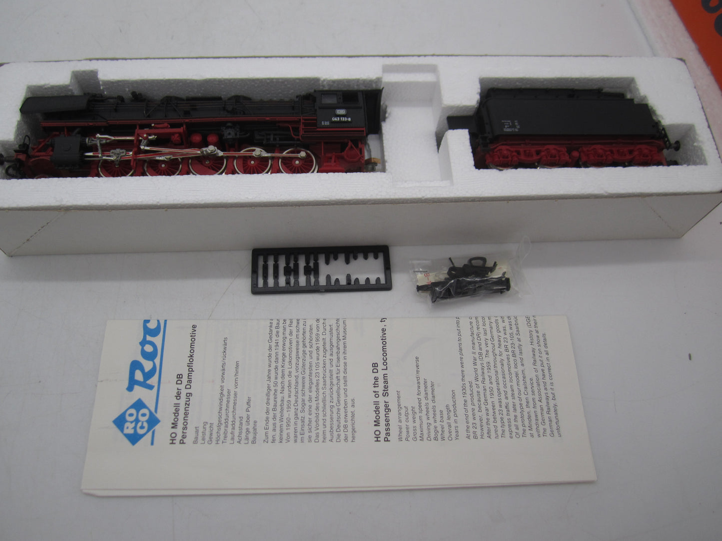 Roco H0 - 04126 A - Stoomloc met olietender, BR 043 van de DB - Analoog