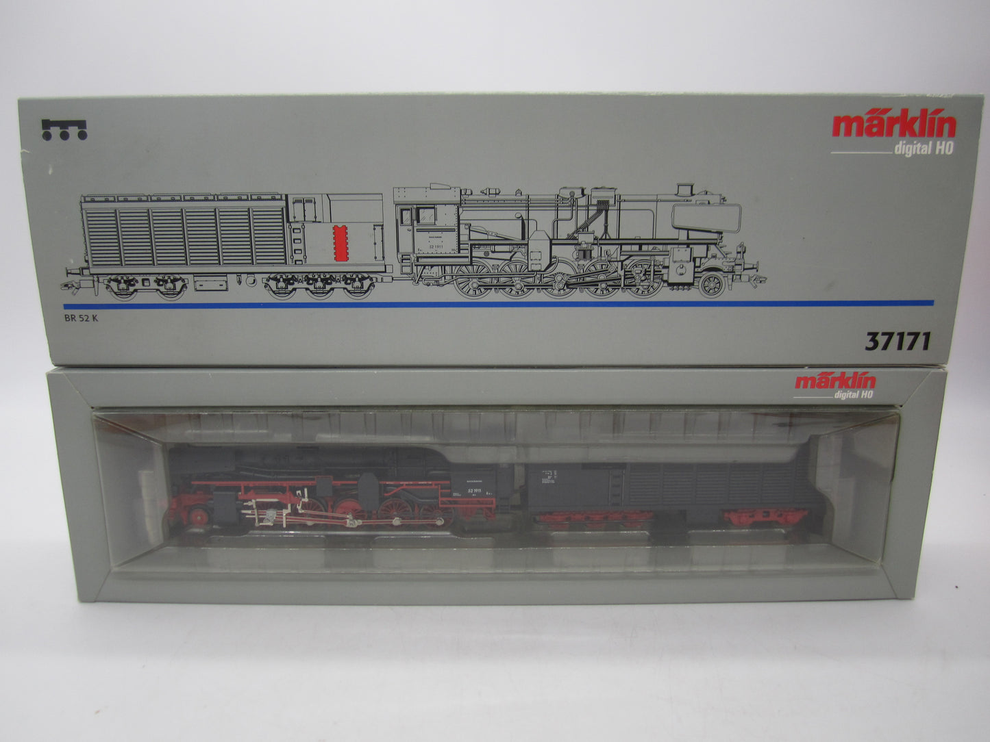Märklin H0 - 37171 - Stoomloc met condenstender, BR 52 K van de DB - Digitaal