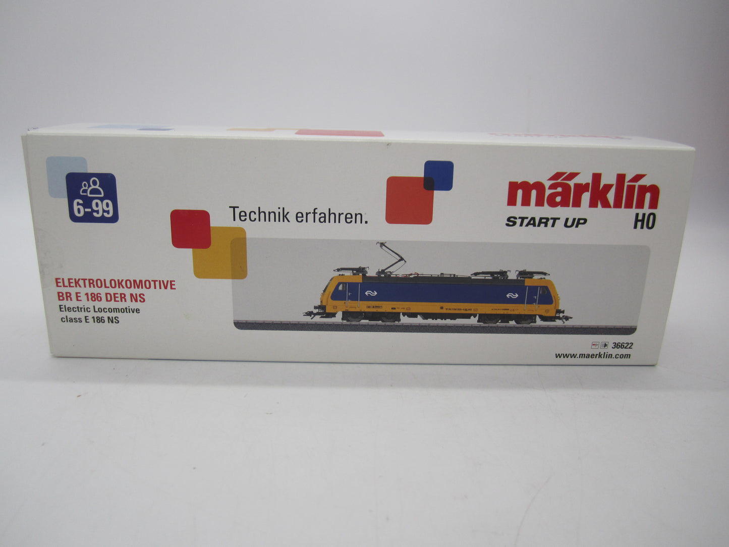 Märklin H0 - 36622 - E-loc, BR E-186 van de NS - Digitaal MFX/Sound
