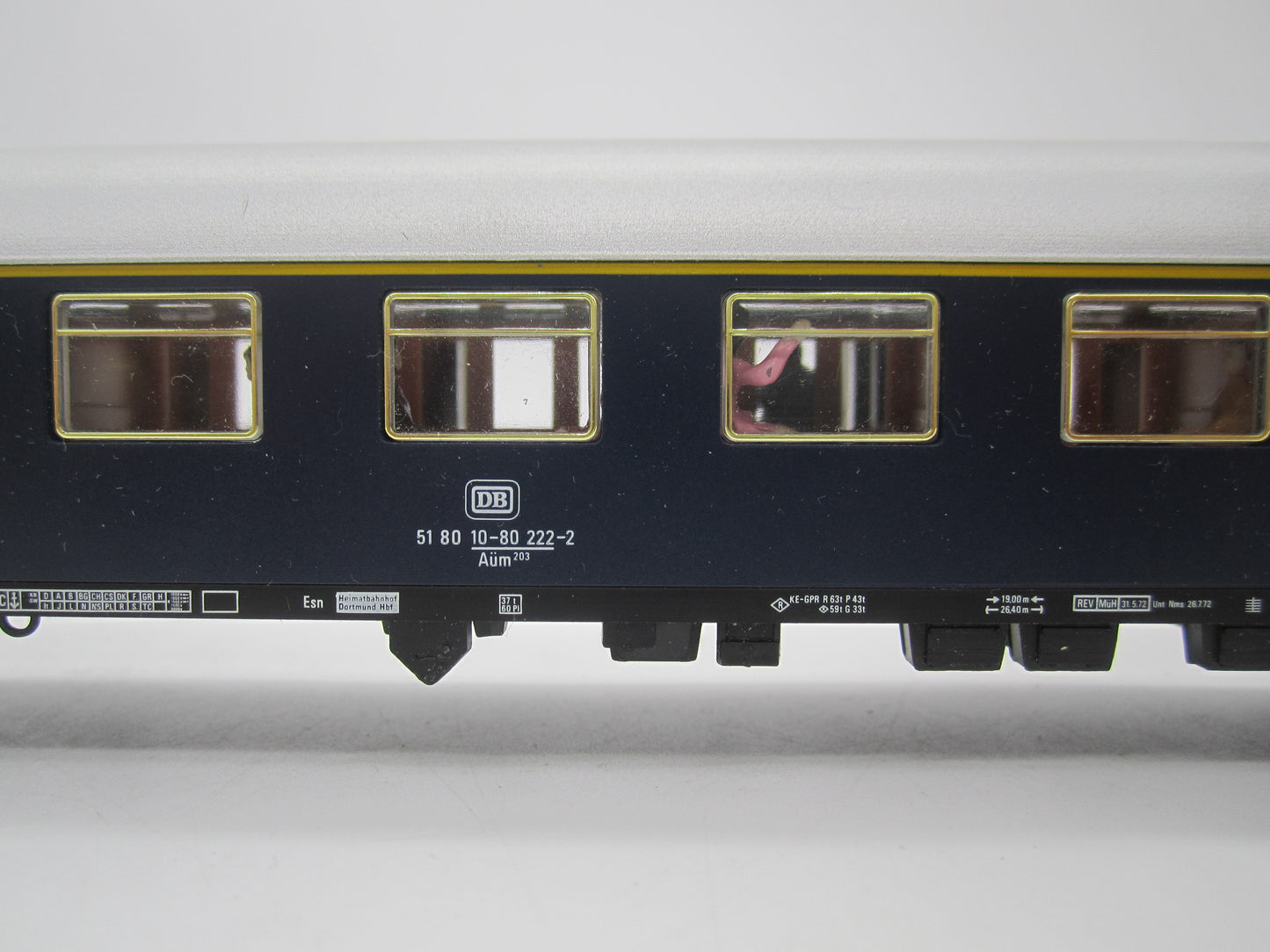 Fleischmann H0 - 5103 - Personenwagen 1e klas van de DB, met verlichting