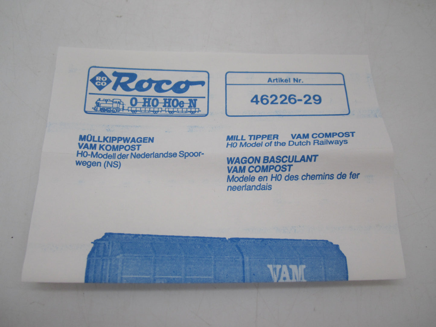 Roco H0 - 46226/2 - 4-assige VAM 60 wagen van de NS