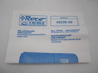 Roco H0 - 46226/2 - 4-assige VAM 60 wagen van de NS