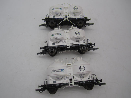 Roco H0 - 44055 - 3-delige set silowagens van de DB