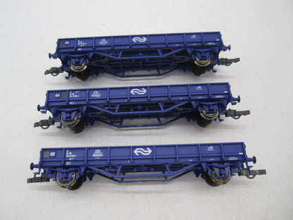 Roco H0 - 44084 - 3-delige set platte wagens van de NS