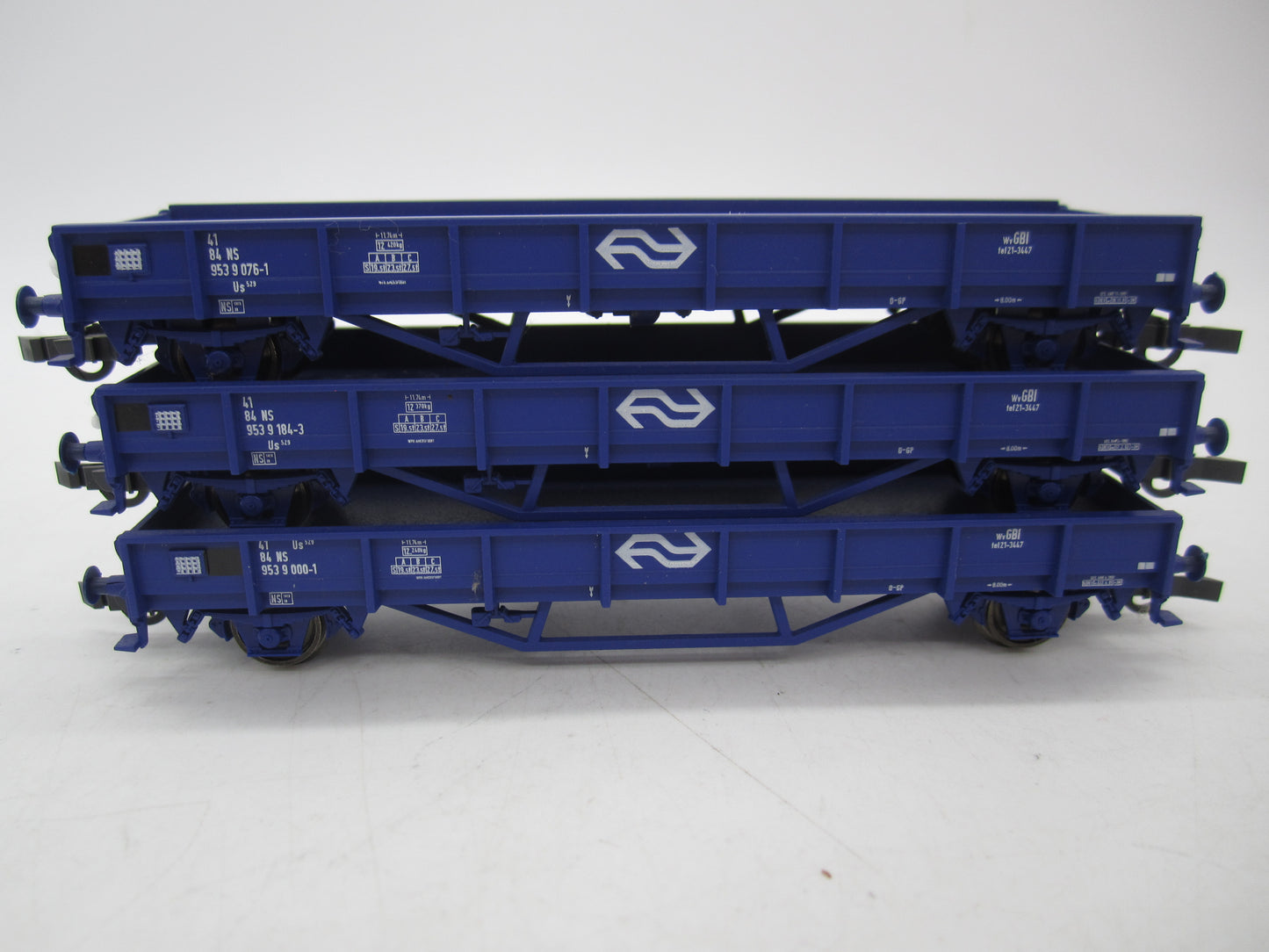 Roco H0 - 44084 - 3-delige set platte wagens van de NS