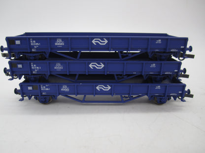 Roco H0 - 44084 - 3-delige set platte wagens van de NS