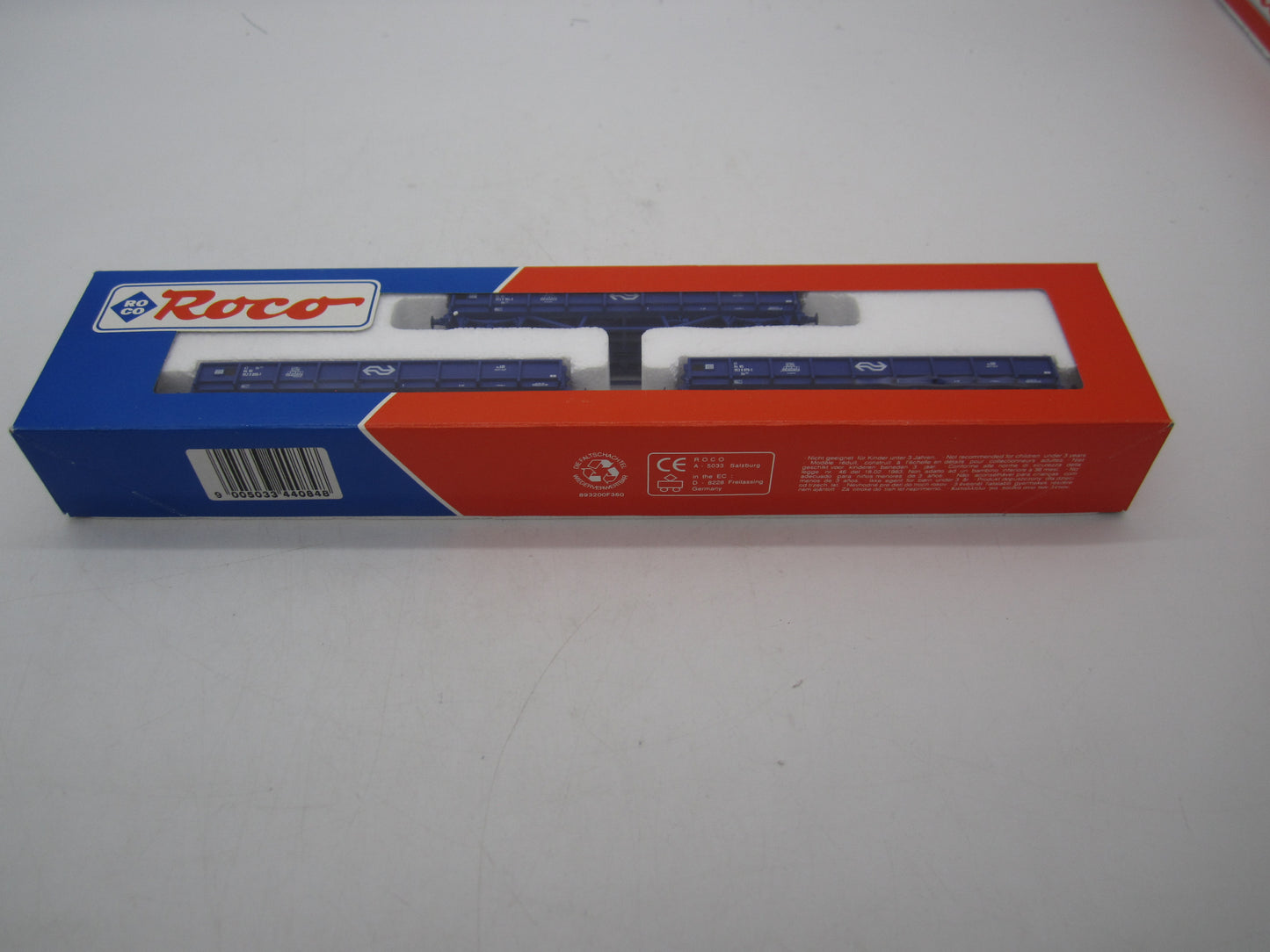 Roco H0 - 44084 - 3-delige set platte wagens van de NS