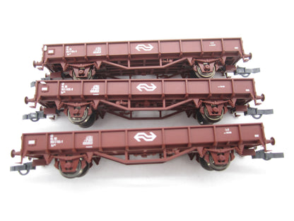 Roco H0 - 44085 - 3-delige set platte wagens van de NS