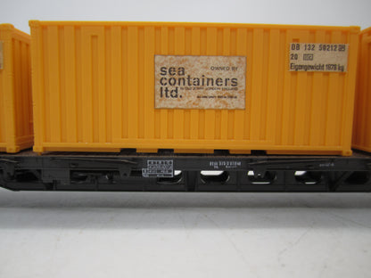Röwa H0 - 2026 - Containerwagen met 3 containers van de DB