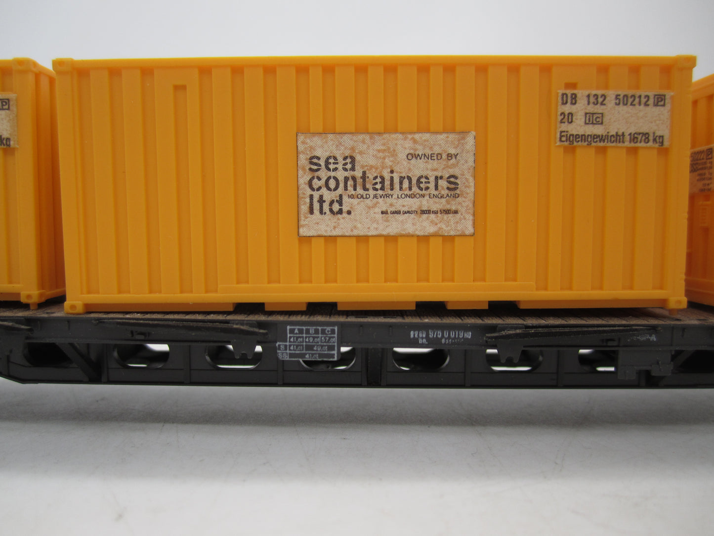 Röwa H0 - 2026 - Containerwagen met 3 containers van de DB