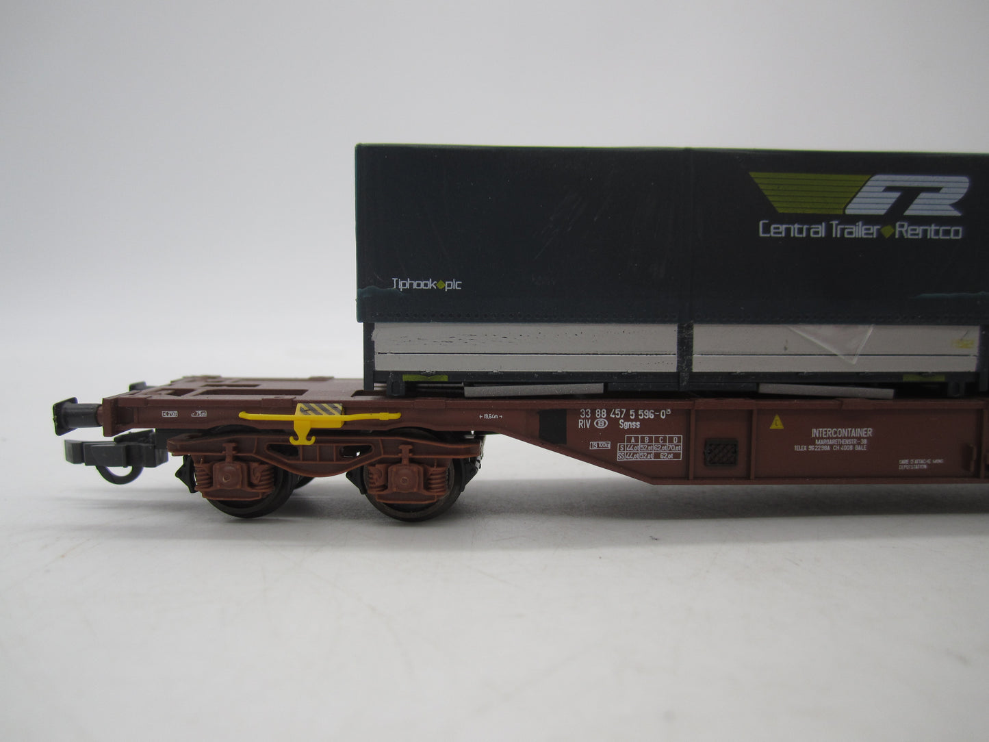 Kleinbahn H0 - 264C - Containerdraagwagen van de NMBS