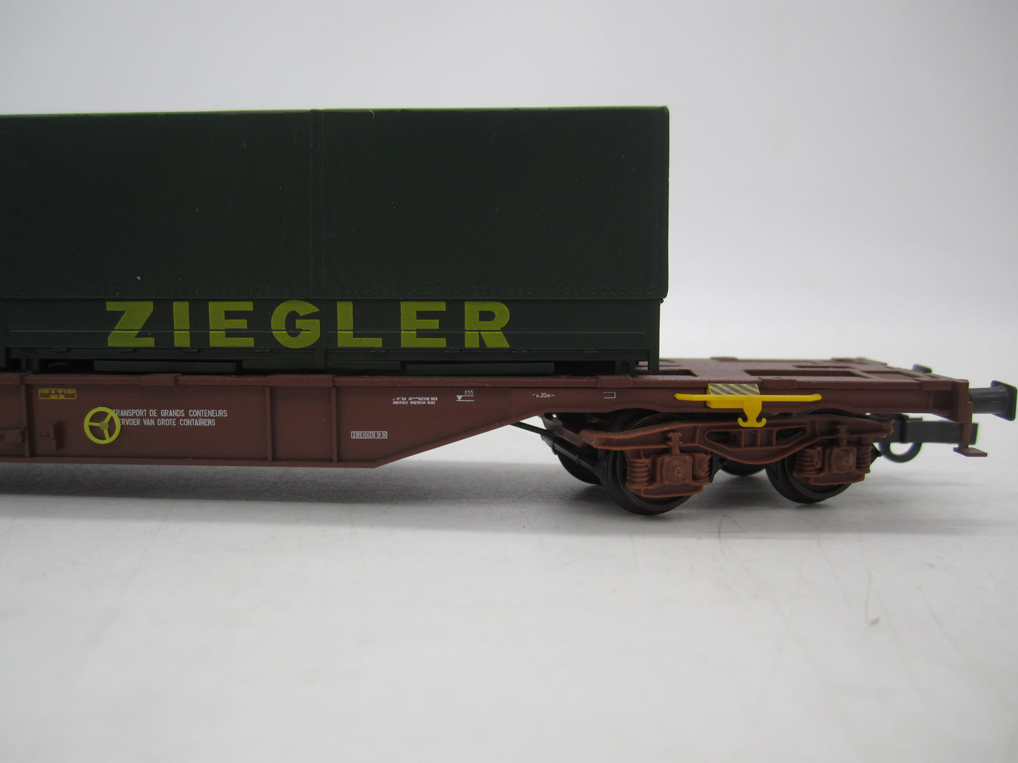 Kleinbahn H0 - 264C - Containerdraagwagen van de NMBS