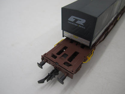 Kleinbahn H0 - 264C - Containerdraagwagen van de NMBS