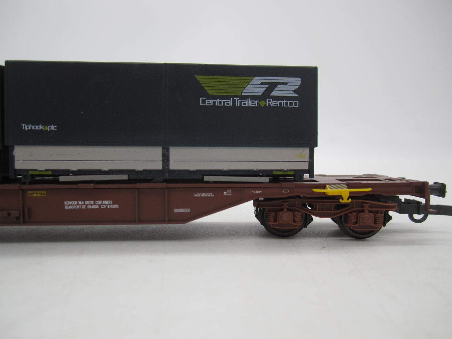 Kleinbahn H0 - 264C - Containerdraagwagen van de NMBS