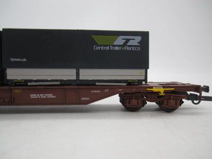 Kleinbahn H0 - 264C - Containerdraagwagen van de NMBS