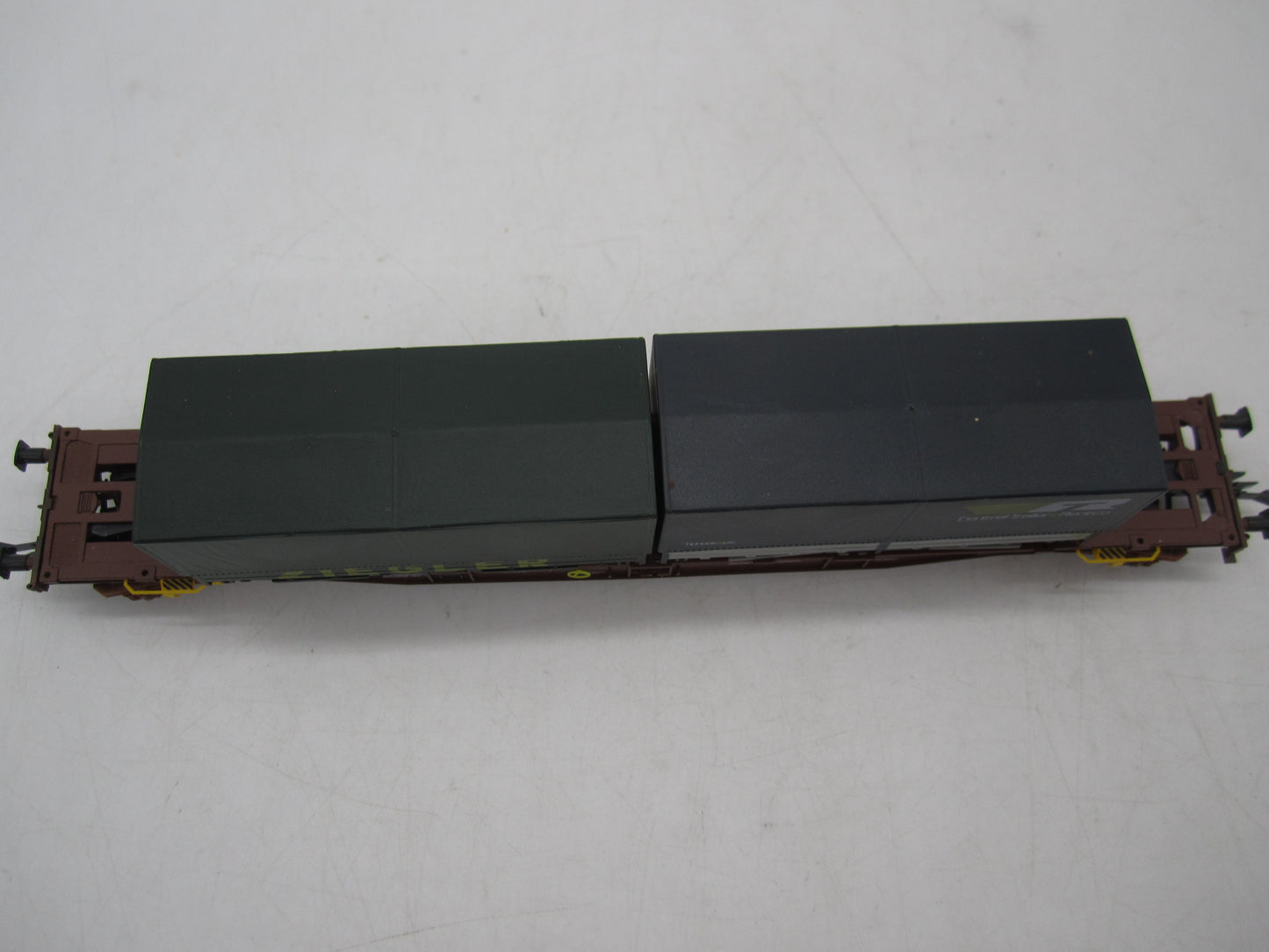 Kleinbahn H0 - 264C - Containerdraagwagen van de NMBS