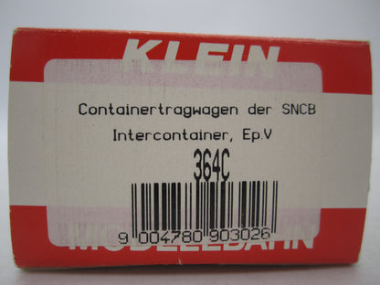 Kleinbahn H0 - 264C - Containerdraagwagen van de NMBS