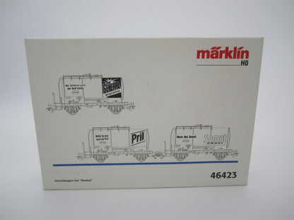 Märklin H0 - 46423 - 3-delige ketelwagenset "Henkel" DB
