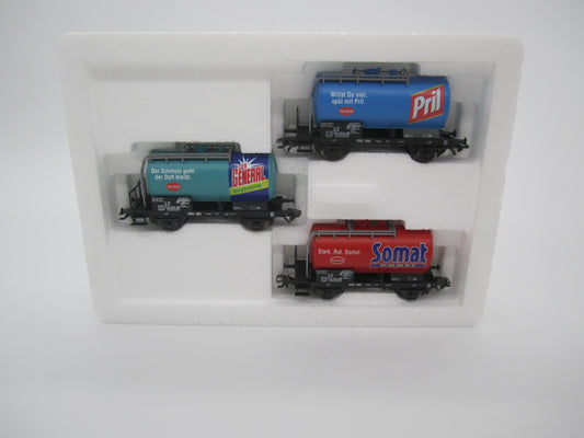 Märklin H0 - 46423 - 3-delige ketelwagenset "Henkel" DB