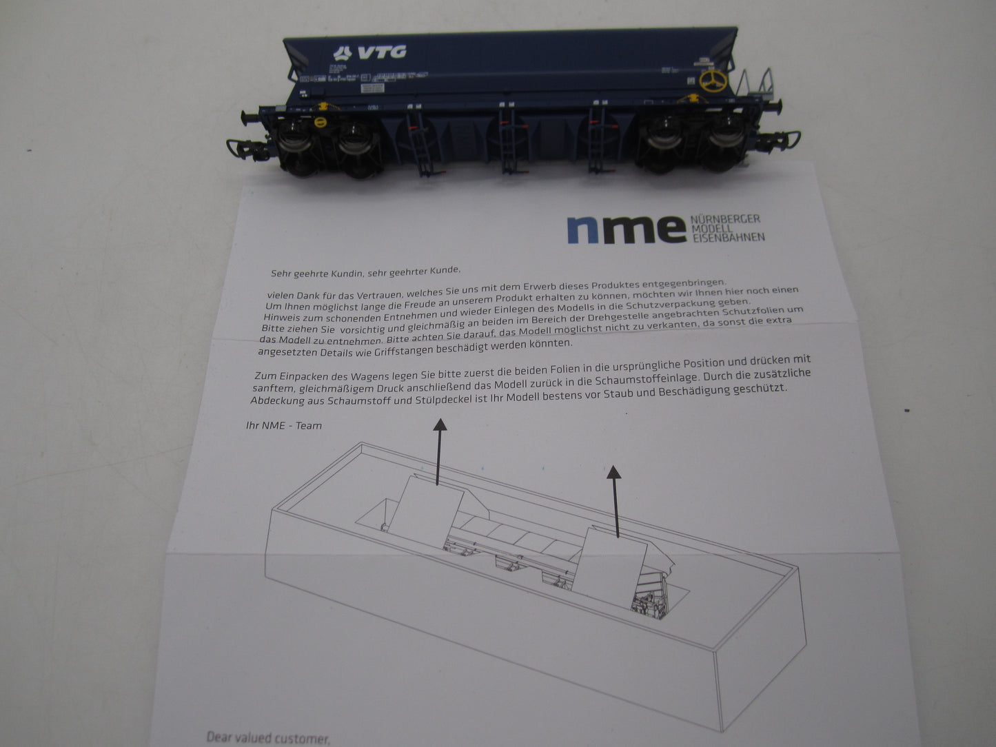NME H0 - 504679 - Graanwagen "VTG" Tagnpps
