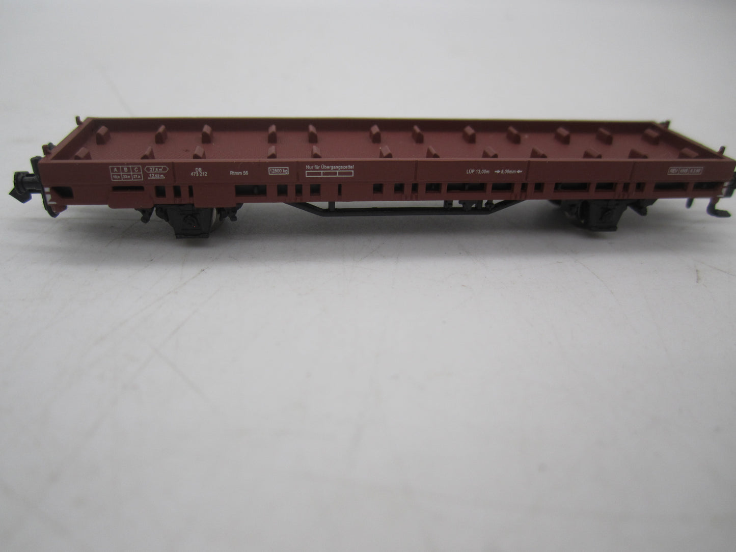 Hobbytrain N - H23817 - Platte wagen met truck "der Milchbauer" van de DB