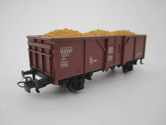 Märklin H0 - 2-assige hogeboordwagen van de DB, met lading