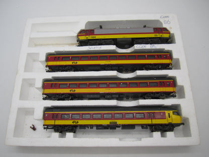 Lima H0 - 149817 - 4-delige Beneluxtrein, serie 1186 met 3 rijtuigen van de NS/NMBS - Digitaal Selectrix