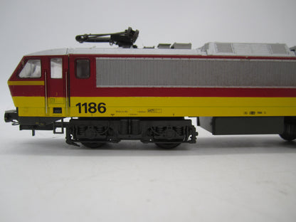 Lima H0 - 149817 - 4-delige Beneluxtrein, serie 1186 met 3 rijtuigen van de NS/NMBS - Digitaal Selectrix