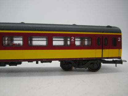 Lima H0 - 149817 - 4-delige Beneluxtrein, serie 1186 met 3 rijtuigen van de NS/NMBS - Digitaal Selectrix