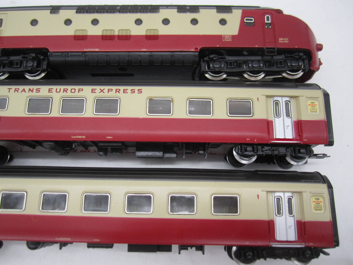 Märklin Hamo H0 - 8370 - 3-delige RAm TEE van de SBB-CFF/NS - Gelijkstroom