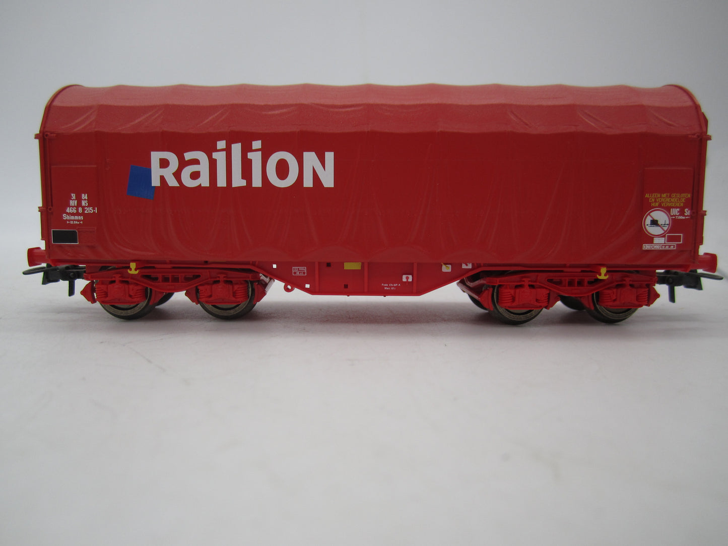 Roco H0 - 3-delige set huifwagens "Railion" van de NS