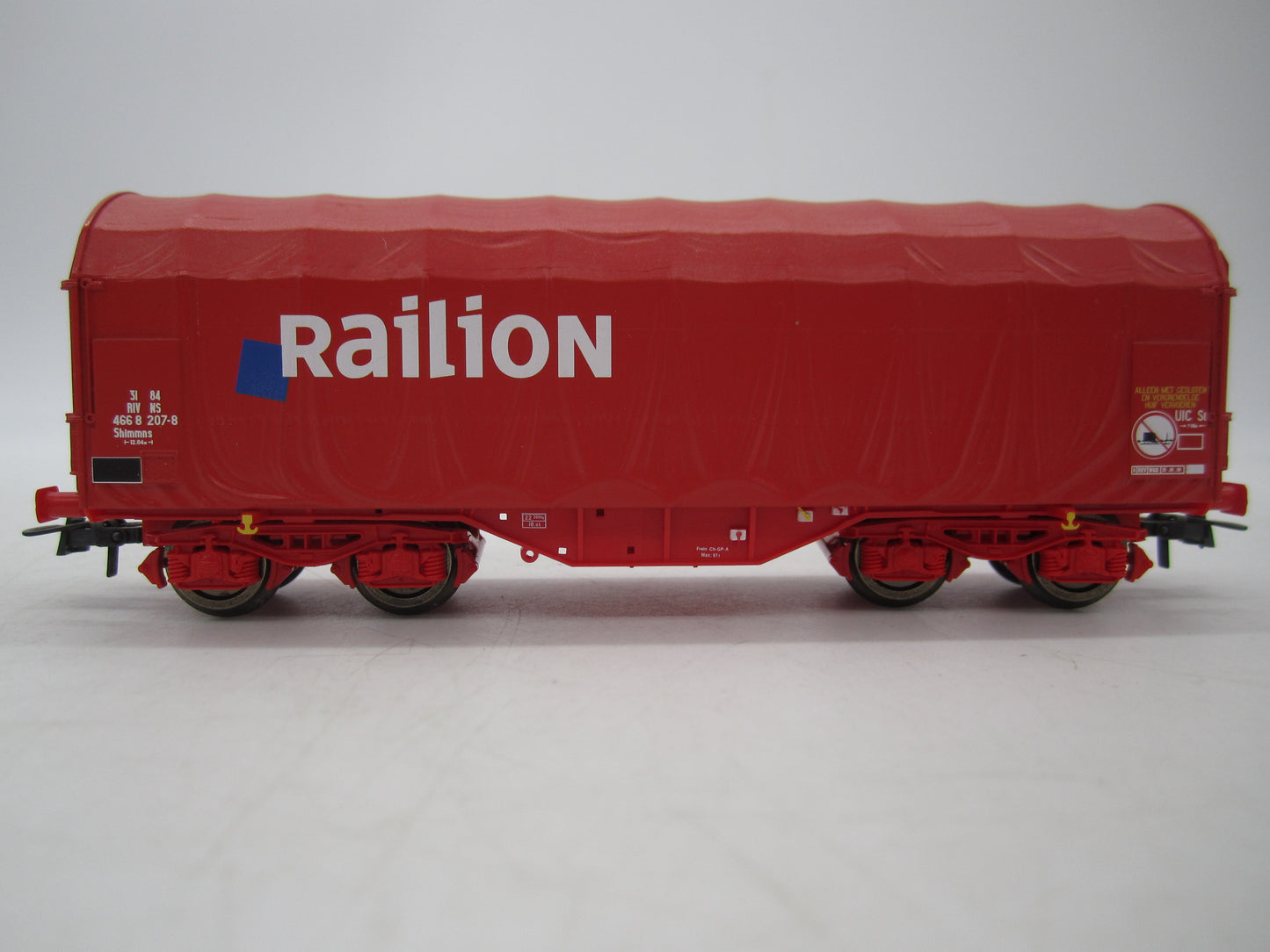 Roco H0 - 3-delige set huifwagens "Railion" van de NS