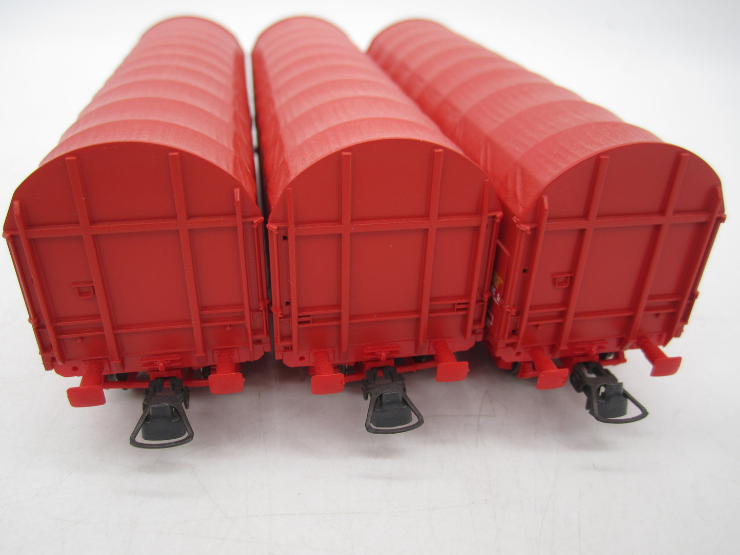 Roco H0 - 3-delige set huifwagens "Railion" van de NS