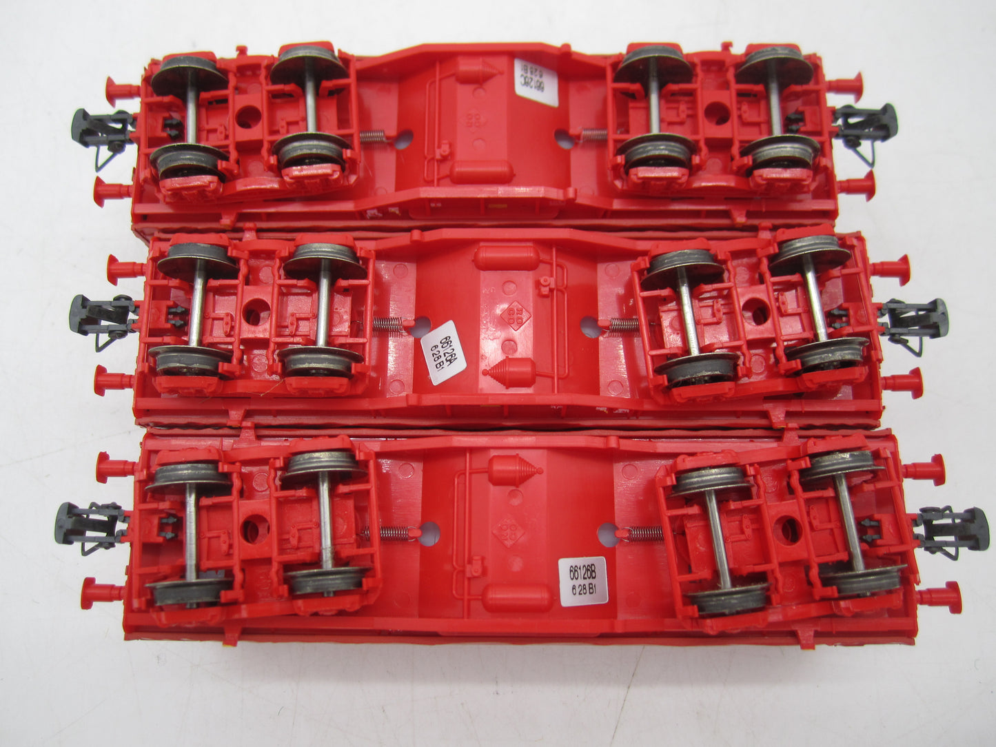 Roco H0 - 3-delige set huifwagens "Railion" van de NS