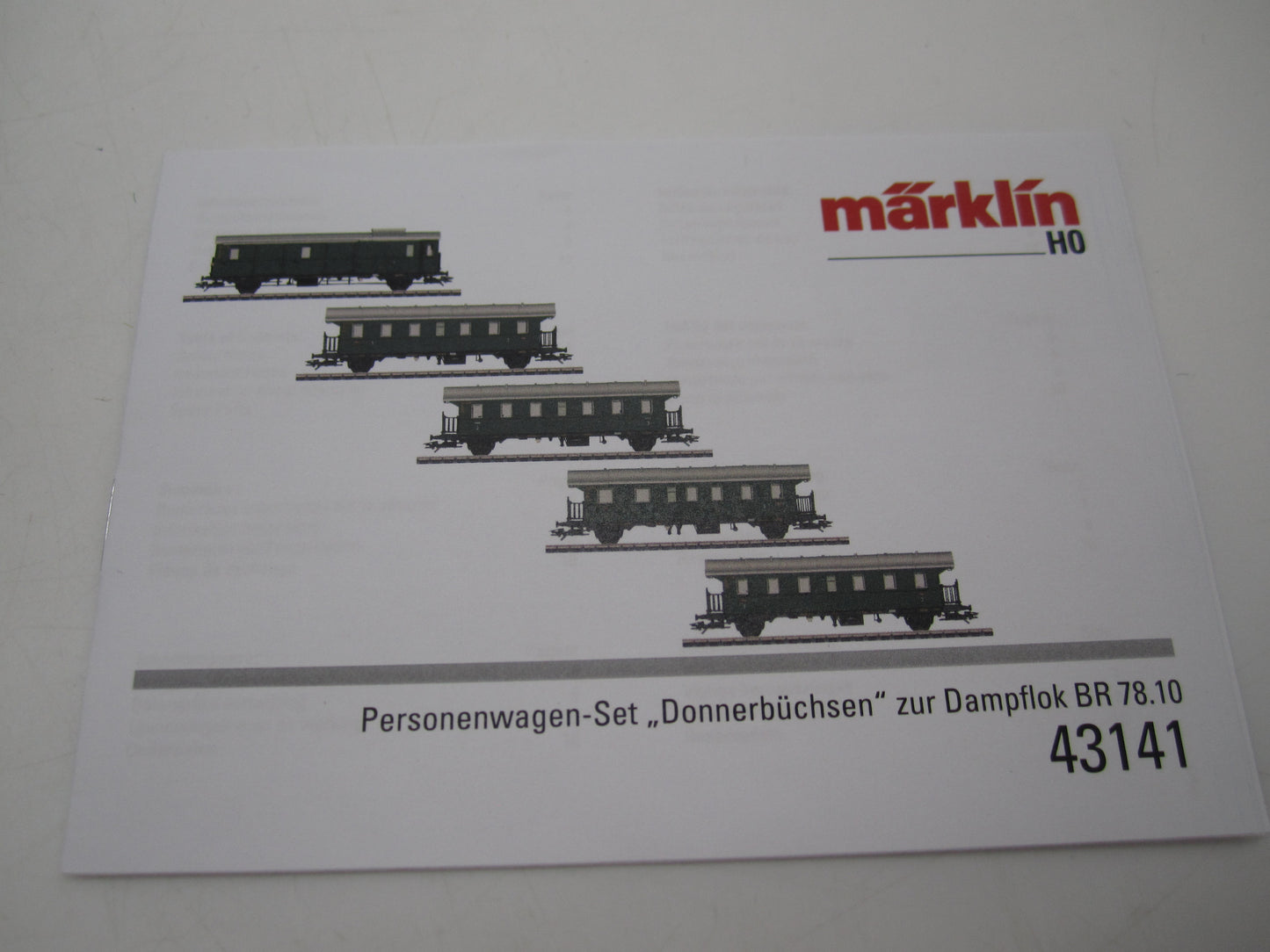 Märklin H0 - 43141 - Set van vijf donderbussen van de DB - Insider